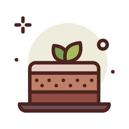 Mousse food and restaurant sugar mousse icon