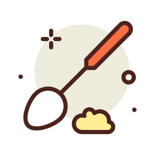 Spoon spoon kitchen tools flour icon