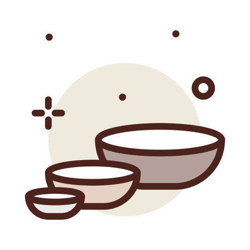 Bowls dish food food and restaurant icon