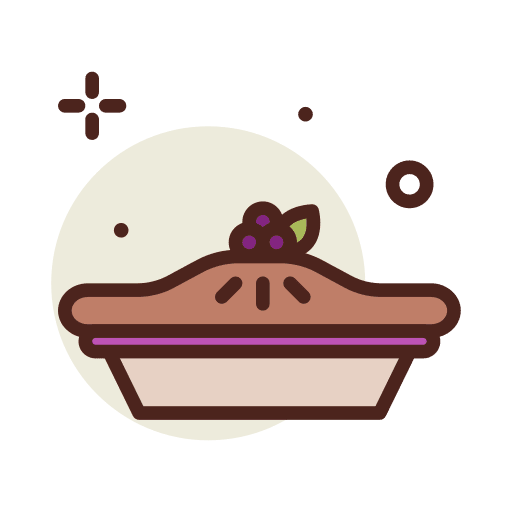 Pie whipped cream sugar food and restaurant icon