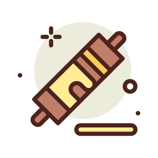 Roller flour kitchen utensils food and restaurant icon