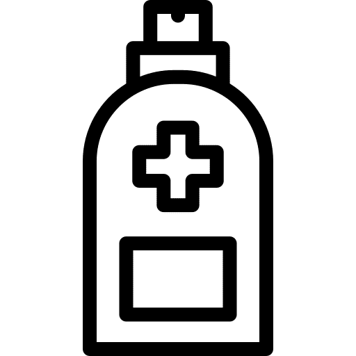 Hand sanitizer pharmacy healthcare and medical hygiene icon