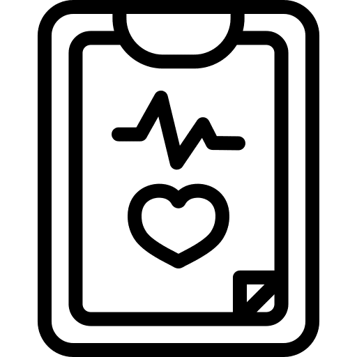 Clipboard medical report clinic history healthcare and medical icon