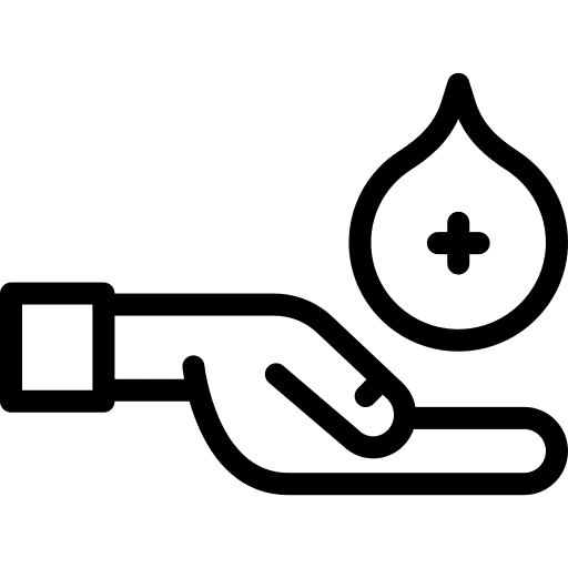 Drop drop cross hand icon