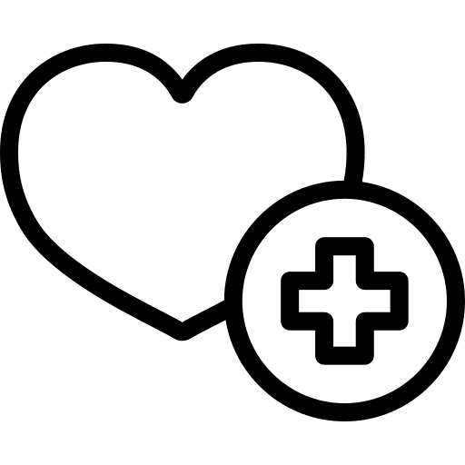 Heart cardio cardiology healthcare and medical icon