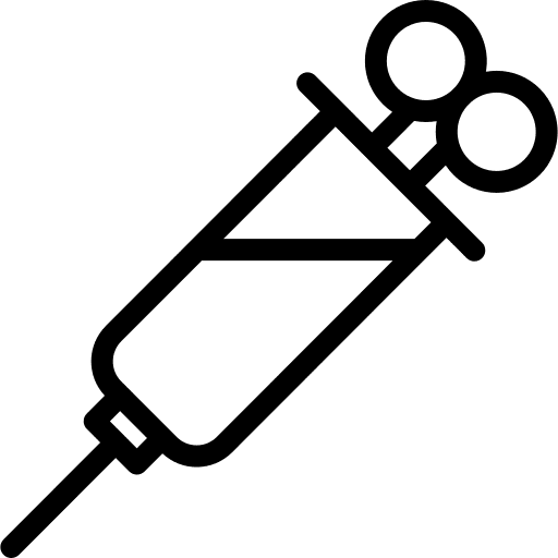 Injection drug inject medical tool icon