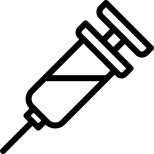 Injection medication drug vaccine icon