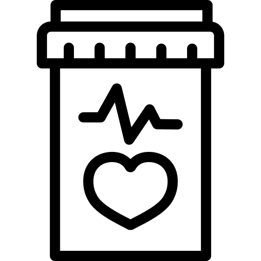 Pill heartbeat pill medicine icon