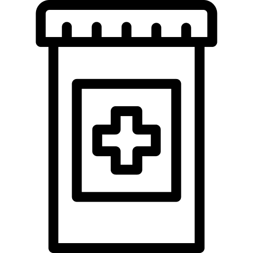 Pill pill medication bottle icon