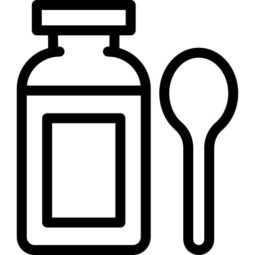 Syrup medication bottle healthcare and medical icon