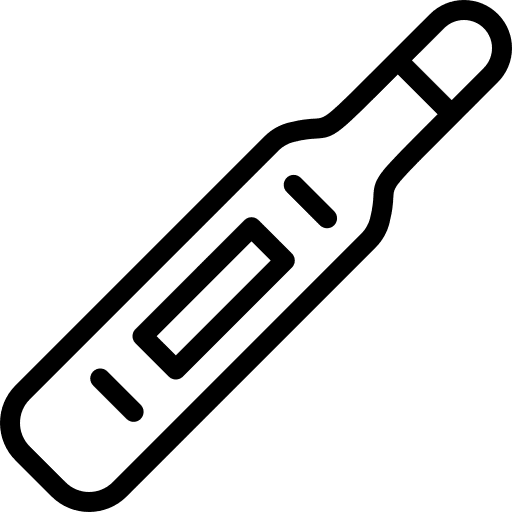 Thermometer healthcare and medical temperature reader electronic device icon