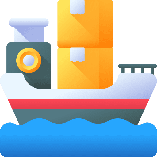 Cargo boat shipment global ferry boat icon Cargo boat shipment global ferry boat icon