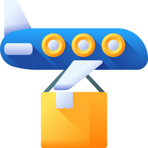 Airplane transportation airplane shipping and delivery icon Airplane transportation airplane shipping and delivery icon