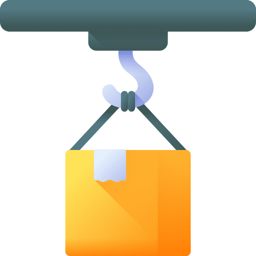 Crane hook shipping delivery icon Crane hook shipping delivery icon