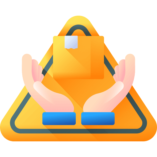 Handle with care hands delivery box logistics delivery icon Handle with care hands delivery box logistics delivery icon