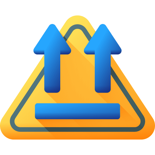 This side up cardboard package delivery box icon This side up cardboard package delivery box icon