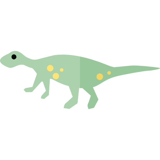Plateosaurus dinosaur herbivore animals icon