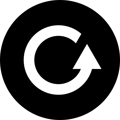 Replay button left arrow music and multimedia icon