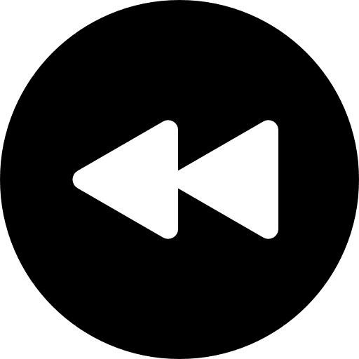 Rewind direction arrows interface icon Rewind direction arrows interface icon