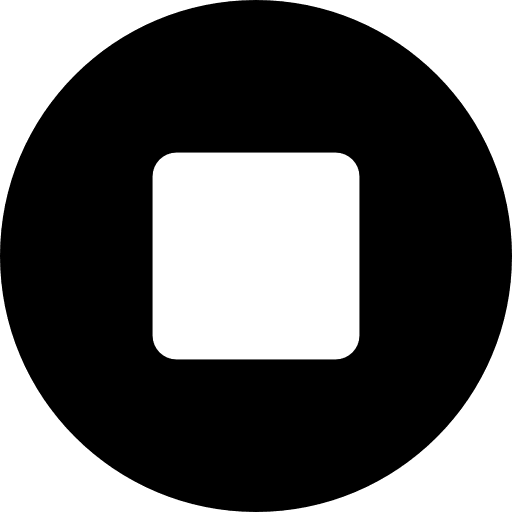 Stop video player multimedia option music player icon