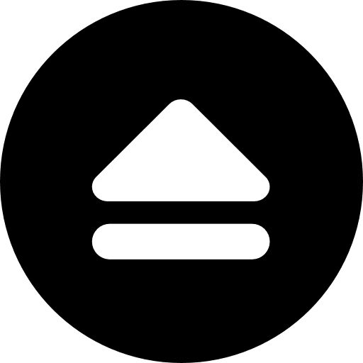 Eject multimedia option music and multimedia video player icon Eject multimedia option music and multimedia video player icon