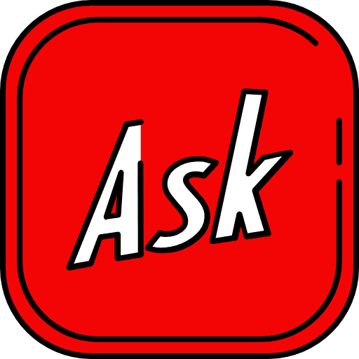 Ask question logotype ask icon