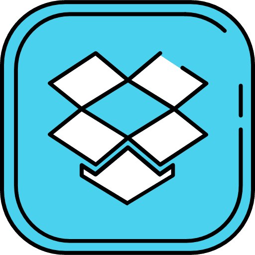 Dropbox brand logo brands and logotypes icon