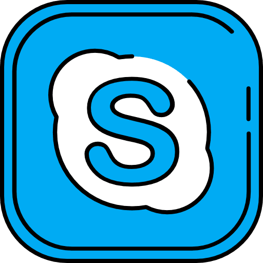 Skype skype social network logotype icon