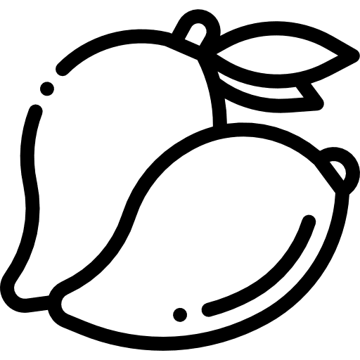 Mango healthy food vegetarian organic icon Mango healthy food vegetarian organic icon