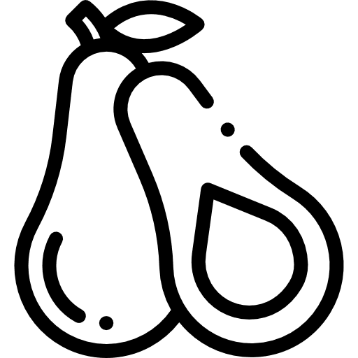 Avocado diet food and restaurant vegetarian icon Avocado diet food and restaurant vegetarian icon