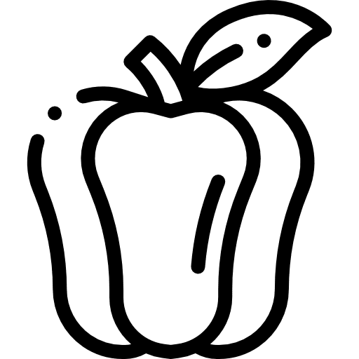 Pepper vegetable vegan diet icon Pepper vegetable vegan diet icon