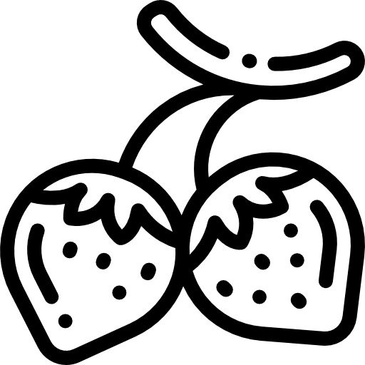 Strawberry vegan food strawberry icon Strawberry vegan food strawberry icon