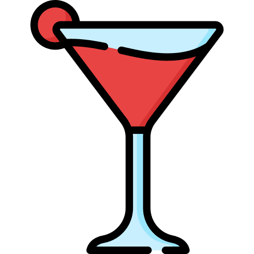 Cocktail food and restaurant food drink icon Cocktail food and restaurant food drink icon
