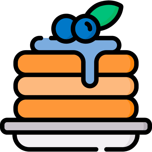 Pancake french blueberry sweet icon Pancake french blueberry sweet icon