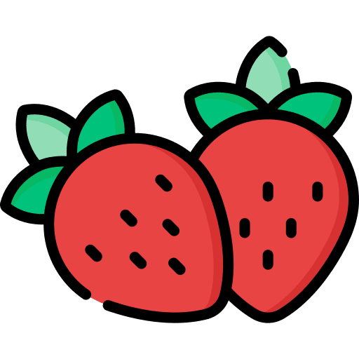 Strawberry food and restaurant fruit vegetarian icon