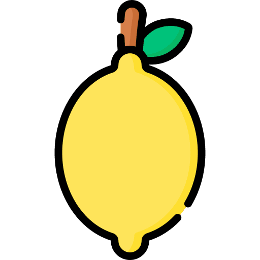 Lemon citrus food and restaurant fruit icon Lemon citrus food and restaurant fruit icon