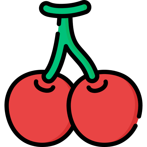 Cherries holidays vegan diet icon Cherries holidays vegan diet icon