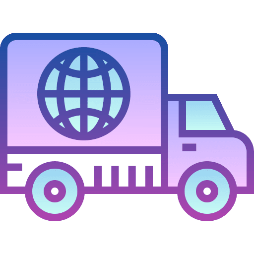 Global distribution delivery truck transport delivery icon Global distribution delivery truck transport delivery icon