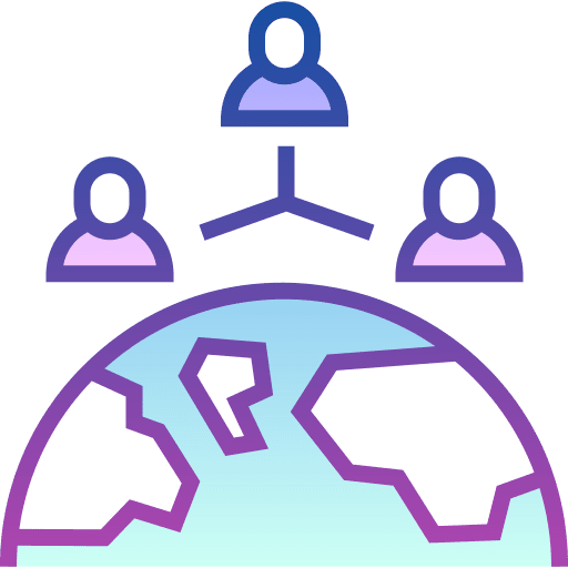 Organization partner organization representative icon
