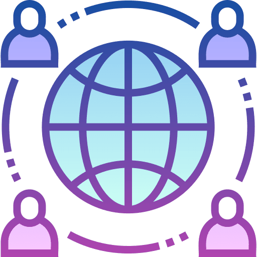 Outsourcing outsourcing command workers icon