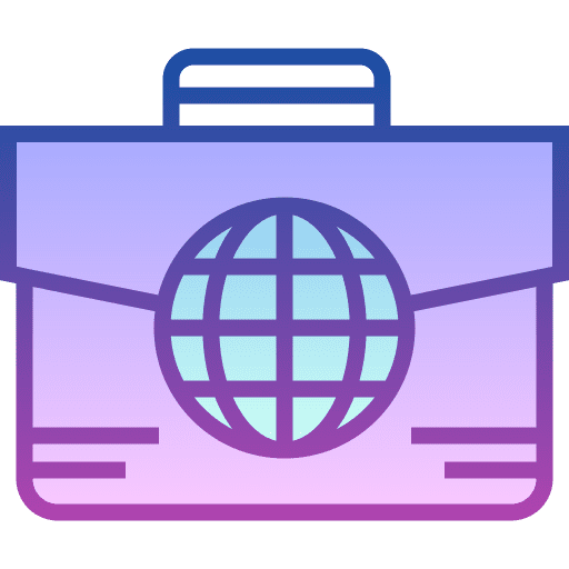 International business international business portfolio suitcase icon International business international business portfolio suitcase icon