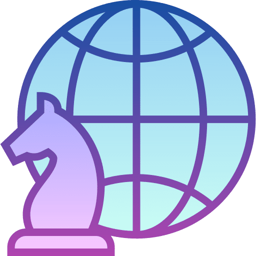 Strategy global international economy icon Strategy global international economy icon