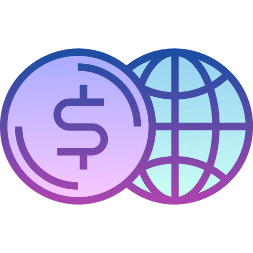 Global economy financial global trade icon Global economy financial global trade icon