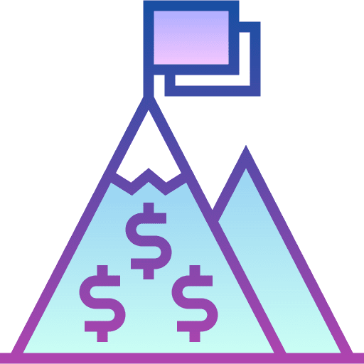 Goal achievement growth goal icon Goal achievement growth goal icon