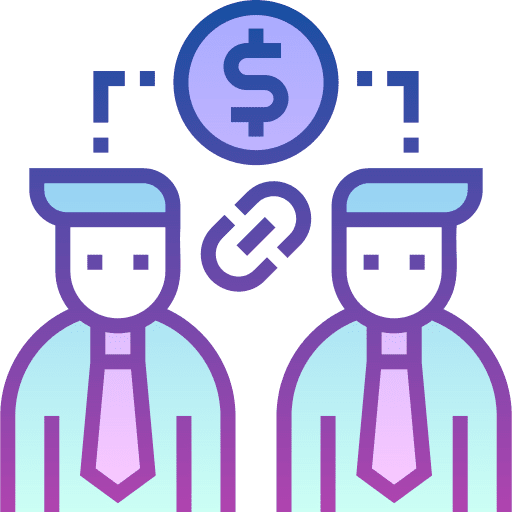 Partnership linked business partnership people icon Partnership linked business partnership people icon