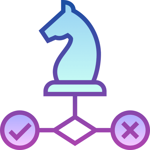 Strategic select business decision icon Strategic select business decision icon