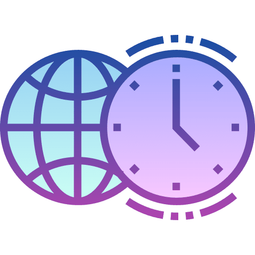 Time zones clock world grid world icon Time zones clock world grid world icon