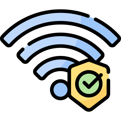 Wifi internet security electronics secure icon