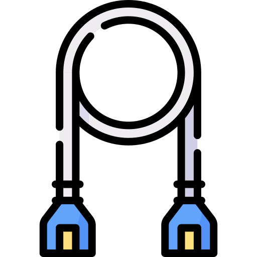 Cable internet electronics device icon Cable internet electronics device icon
