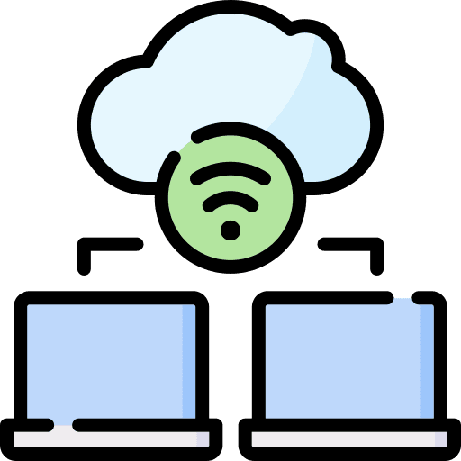 Cloud sharing connector multimedia seo and web icon Cloud sharing connector multimedia seo and web icon